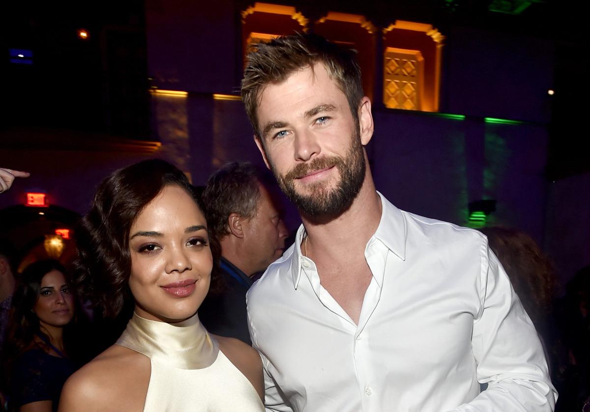 Photos of Chris Hemsworth and Tessa Thompson Show ‘Men In Black’ Spinoff Set