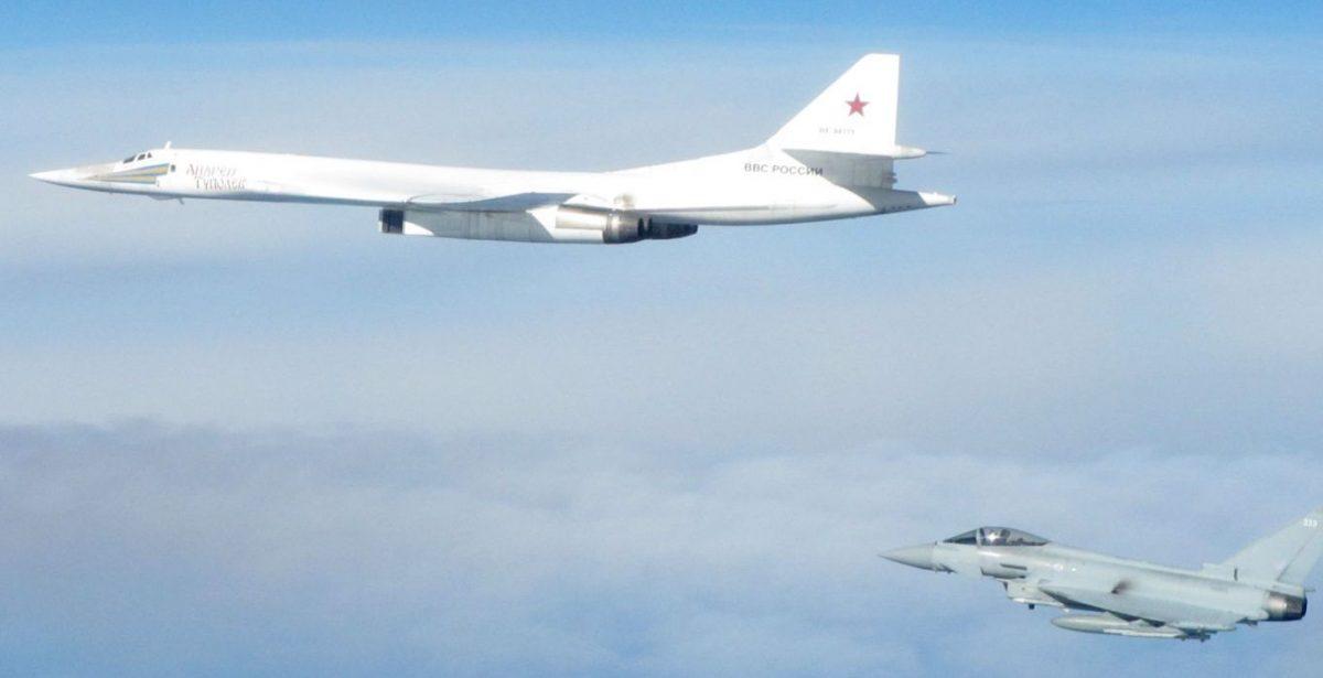 U.K. fighter jets were scrambled on Sept. 20 to intercept Russian bombers over the North Sea after they reportedly ignored air traffic control. (Royal Air Force)