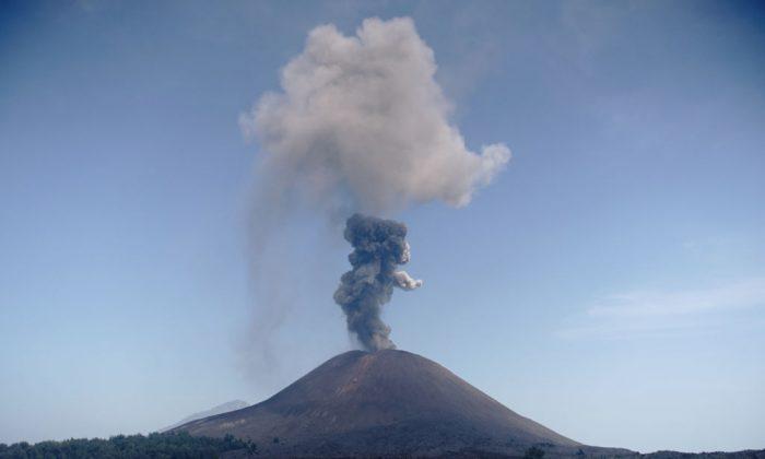 Indonesia Raises Threat Level on Anak Krakatau Volcano as Lava Flow Enters Sea