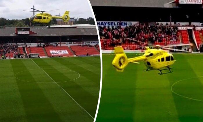 Football Game Cancelled as Air Ambulance Lands on Pitch After Man Falls Ill