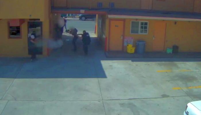 LAPD Video: Armed Murder Suspect Opens Fire at Officers, Injures FBI Agent