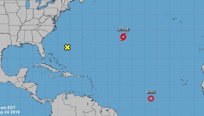Latest Updates on Sub-Tropical Storm Leslie, Kirk