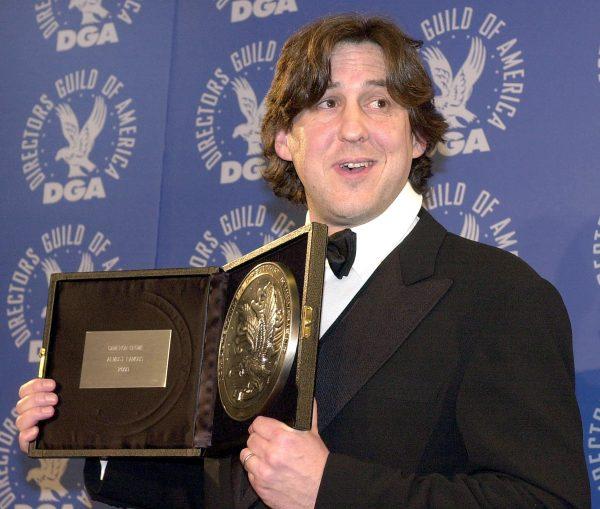 Cameron Crowe poses for directorial achievement at the 53rd annual Directors Guild of America Awards Dinner in Los Angeles on Mar. 10, 2001. (Lucy Nicholson/Getty Images)