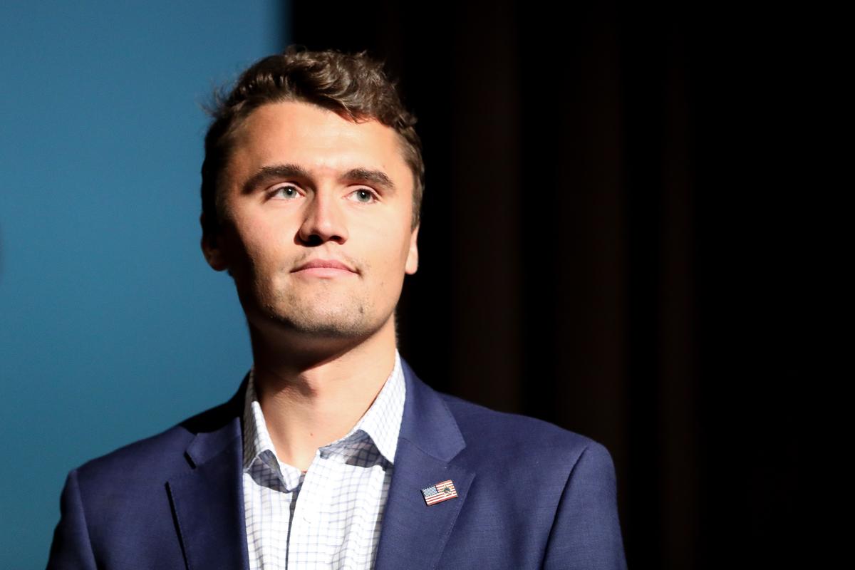Charlie Kirk, founder and executive director of Turning Point USA, speaks at the High School Leadership Summit, a Turning Point USA event, at George Washington University in Washington on July 26, 2018. (Samira Bouaou/The Epoch Times)