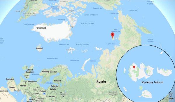Russia has test-fired supersonic anti-ship missiles from a naval base at Kotelny Island in the Laptev Sea in the Arctic Ocean. (Google Maps)