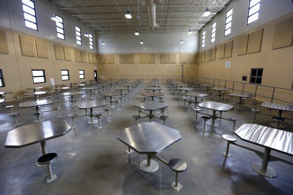 Inmate dining facilities in the West section of the State Correctional Institution at Phoenix in Collegeville, Pa. Bill Cosby spent his first night of his three-to-10-year prison sentence for sexual assault alone in a single cell near the infirmary at the new state lock up outside Philadelphia. (AP Photo/Jacqueline Larma)