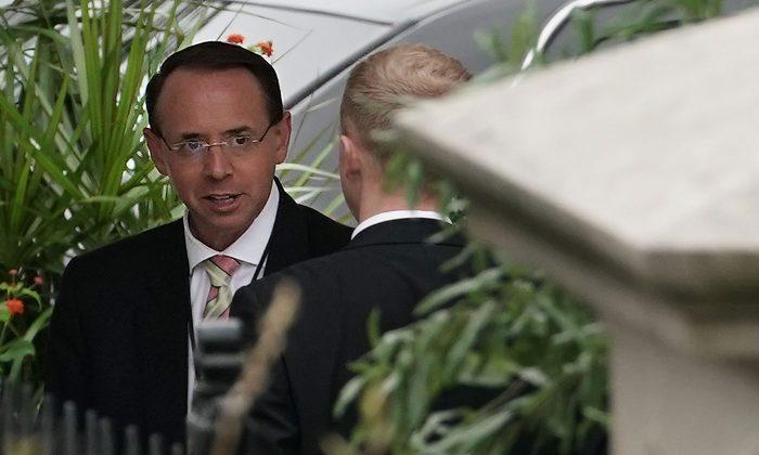 Lawmakers to Privately Question DOJ’s Rosenstein on Trump ‘Wiring’ Comment Allegation