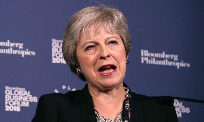 British PM Tells Divided Party: Don’t Play Politics With My Brexit Plan