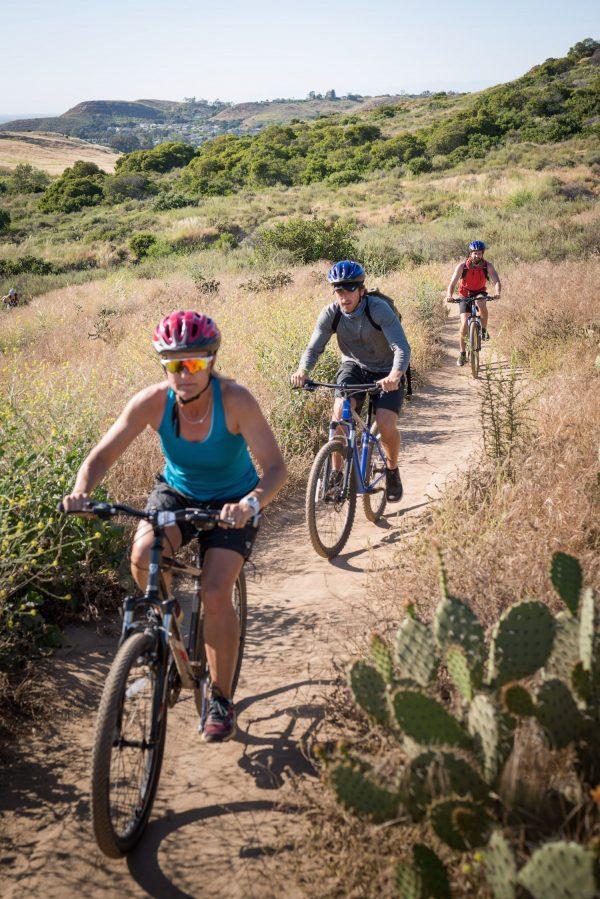 Mountain bikers can enjoy miles of off-road trails. (Courtesy of Destination Irvine)