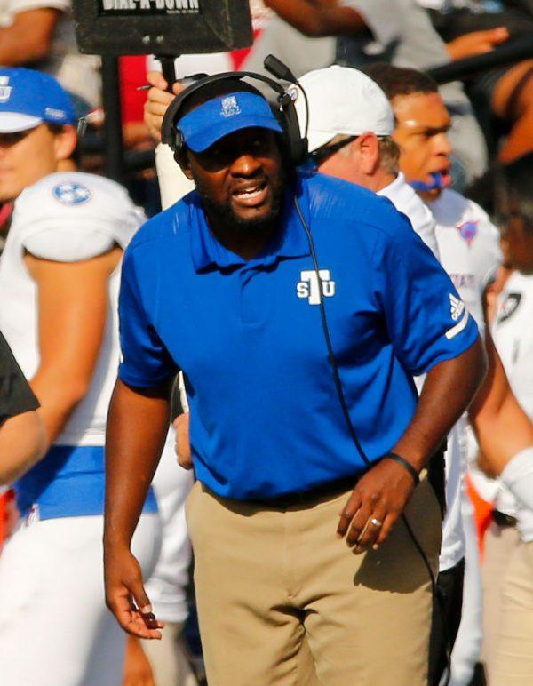 Head coach Rod Reed of the Tennessee State Tigers during the first half of a game against the Vanderbilt Commodores at Vanderbilt Stadium on Sept. 29, 2018, in Nashville, Tenn. (Frederick Breedon/Getty Images)