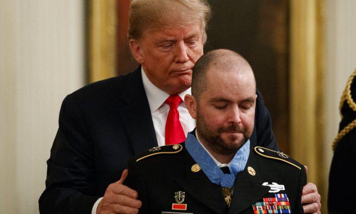 Trump Awards Soldier Medal for Heroic Action in Afghanistan