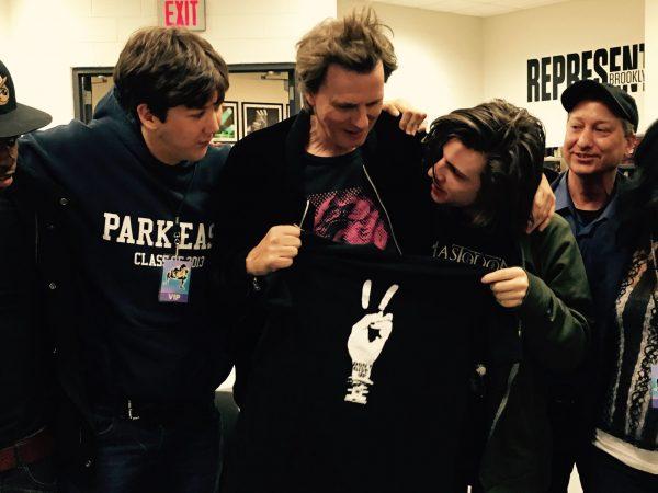 Mike (R) with John Taylor (center)  from Duran Duran. (Courtesy of Jack Bookbinder)