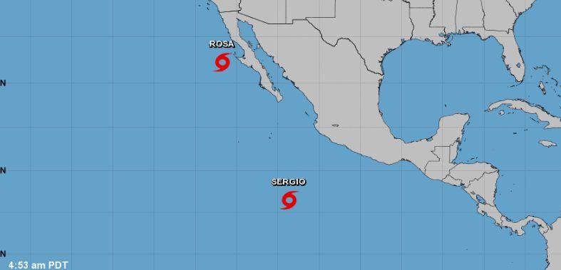U.S. hurricane forecasters said that Rosa, once a Category 4 hurricane, is now a tropical storm as of Oct. 1, 2018. (NHC)