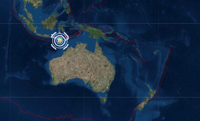 Multiple Strong Quakes Hit Close to Timor in Indonesia