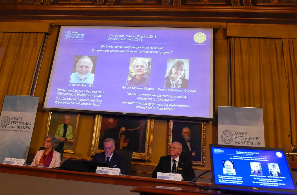 Scientists From US, France, Canada Win Nobel for Laser Work