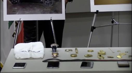Recovered stolen items whose owners have not yet been identified, on display at an LAPD press conference on Oct. 2, 2018. (LAPD)