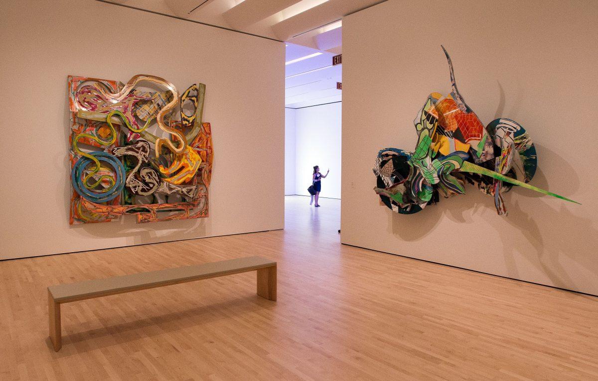 A woman takes a photo inside the San Francisco Museum of Modern Art (SFMOMA) in San Francisco, Calif., on April 28, 2016.<br/>(Josh Edelson /Getty Images)