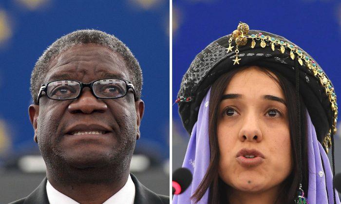 Nobel Peace Prize Won By Campaigners Against Rape in Warfare Denis Mukwege and Nadia Murad