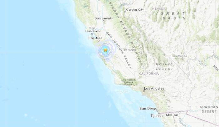 Earthquake Hits South of San Francisco, California