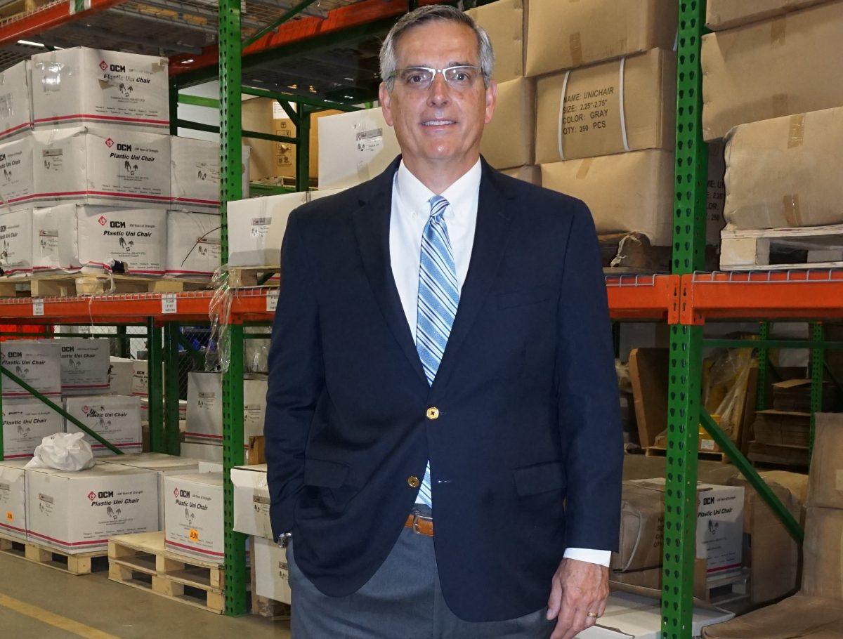 Then-Republican candidate for Georgia secretary of state, Brad Raffensperger, in a file photograph. (Joan Wang/The Epoch Times)