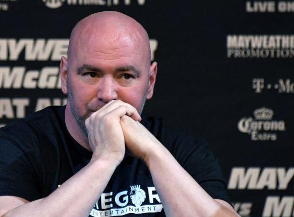 UFC President Dana White attends a news conference at the KA Theatre at MGM Grand Hotel Casino on Aug. 23, 2017 in LAS VEGAS, Nev. (Ethan Miller/Getty Images)