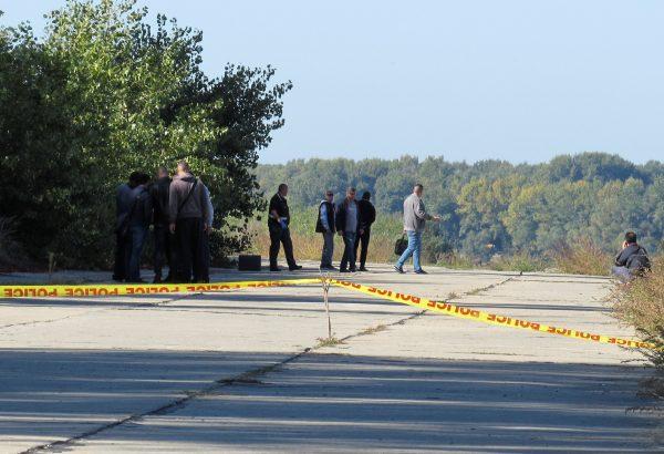 Police investigators walk near a crime scene where TV journalist Viktoria Marinova was murdered in Ruse, Bulgaria on Oct. 7, 2018. (Ruse Media/Bulphoto via Reuters)
