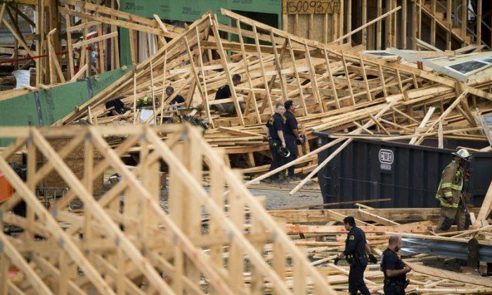 1 Killed, 5 Hurt When Unfinished Dallas Town House Collapses