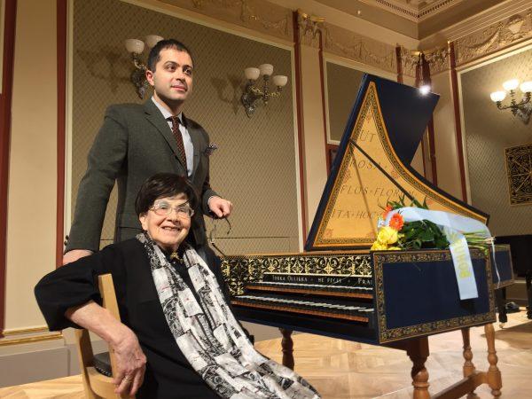 Harpsichordist Mahan Esfahani with  Zuzana Ruzickova in "Zuzana: Music Is Life." (Zuzana: Music Is Life)