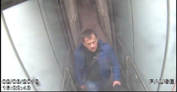 Salisbury Novichok poisoning suspect Alexander Petrov is shown on CCTV at Gatwick airport on March 2, released on Sept. 5, 2018 in London. (Metropolitan Police via Getty Images)
