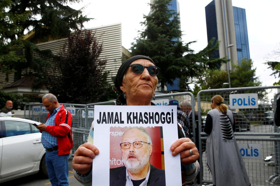 The Latest: Turkish TV Shows Black Van Leaving Saudi Mission