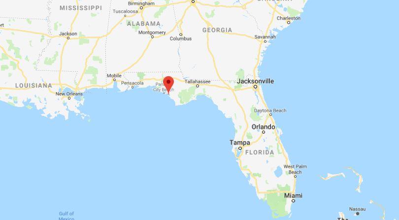 Tyndall Air Force Base near Panama City, Florida, was evacuated ahead of Hurricane Michael. (Google Maps)