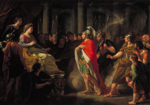 “The Meeting of Dido and Aeneas,” 1766, Nathaniel Dance-Holland. (Public Domain)