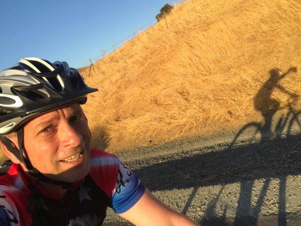 Republican California secretary of state candidate Mark Meuser completed a 5,000-mile bike tour of all 58 counties in California and held 100 promotional rallies in July and August in 2018. (Courtesy Mark Meuser)
