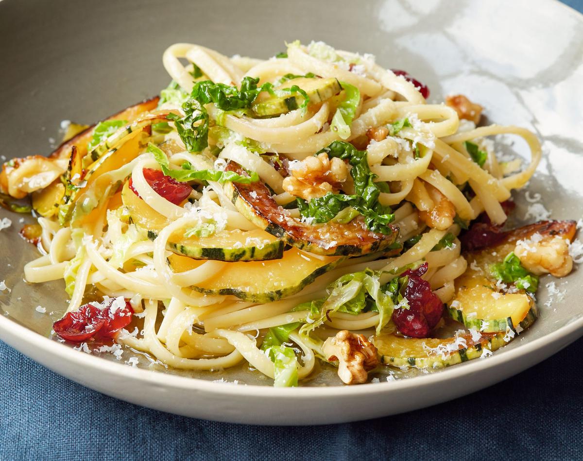 Dorie Greenspan’s Pasta With Cabbage, Winter Squash, and Walnuts