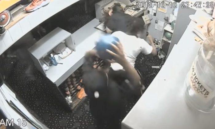 Video: Men Violently Beat Bowling Alley Employee, Hit Him in the Head With Bowling Ball