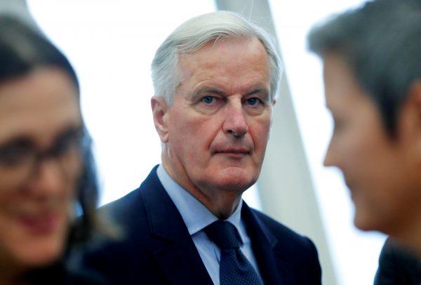 European Union's Brexit negotiator Michel Barnier takes part in the EU Commission's weekly college meeting in Brussels, Belgium, on Oct. 10, 2018. (Yves Herman/Reuters)