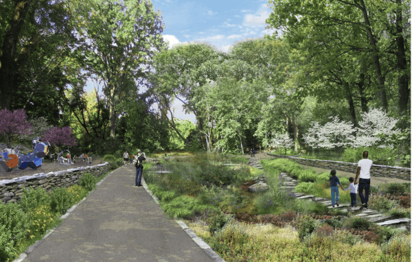The Queens Way Project includes 3.5 miles of park space through central Queens. (Queens Way - Rendering)