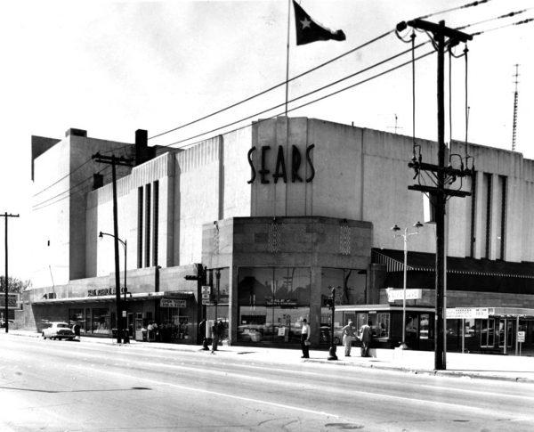 A Sears building in downtown Houston on March 1, 1959. (Houston Chronicle via AP, File)