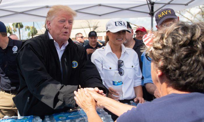 Trump, First Lady Visit Hurricane-Devastated Florida and Georgia
