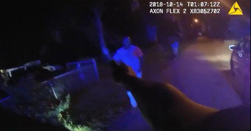 Volusia County Sheriff's Office footage shows a man trying to grab an officer's gun. (Volusia County Sheriff's Office)