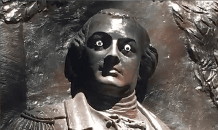 Monument’s Googly Eye Mischief Is ‘No Laughing Matter’ in Savannah