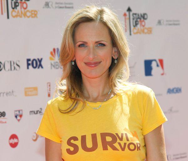 Actress Marlee Matlin poses at the "Stand Up To Cancer" television event, aimed at raising funds to accelerate innovative cancer research, at the Sony Studios Lot in Culver City, California, on Sept. 10, 2010. (Danny Moloshok/Reuters)