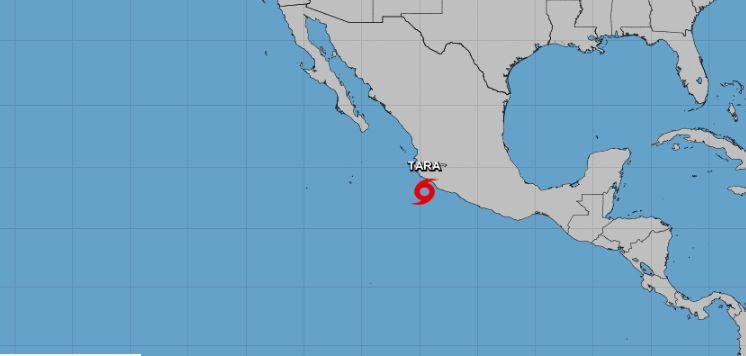 The U.S. National Hurricane Center (NHC) is issuing advisories for Tropical Storm Tara on Oct. 15 as well as a tropical disturbance in the Caribbean that has a chance of developing into a cyclone. (NHC)