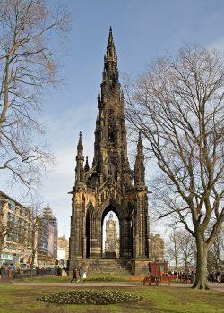The Scott Monument in Edinburgh, Scotland, in honor of Scottish author Sir Walter Scott. (CC BY-SA 3.0)