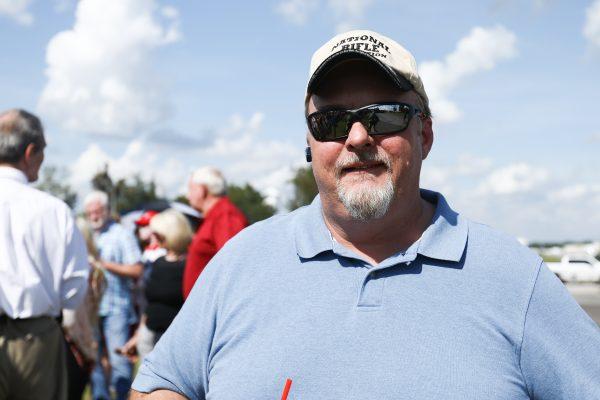 Larry Davis before a Make America Great Again rally in Southaven, Miss., on Oct. 2, 2018. (Charlotte Cuthbertson/The Epoch Times)
