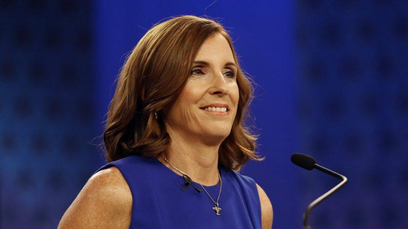 U.S. Rep. Martha McSally, R-Ariz. at a debate in Phoenix, Arizona on Oct. 15, 2018. (AP Photo/Matt York)