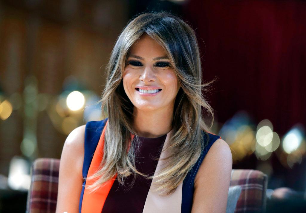 Melania Rocks Patriotic-Themed Outfit for Super Bowl LIII