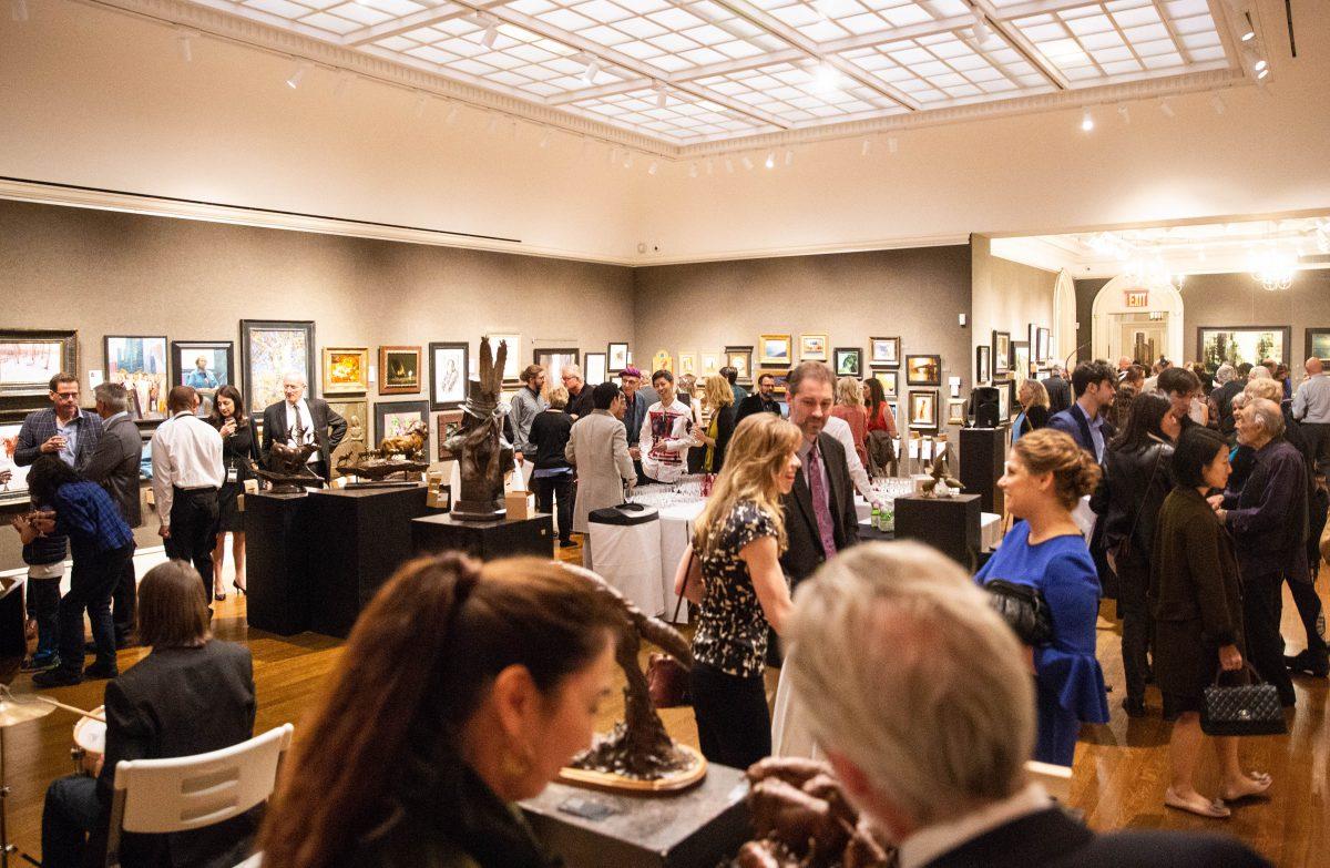 The American Masters Gala and Sale at the Salmagundi Club on Oct. 12, 2018. (Milene Fernandez/The Epoch Times)