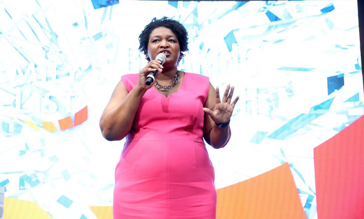 House Minority Leader for the Georgia General Assembly, Stacey Abrams speaks onstage at EMILY's List Breaking Through 2016 at the Democratic National Convention at Kimmel Center for the Performing Arts in Philadelphia, Pennsylvania on July 27, 2016. (Paul Zimmerman/Getty Images For EMILY's List)