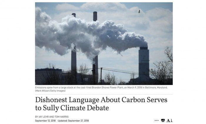 Letter to the Editor: The Epoch Times Breaks the Taboo of the Carbon Footprint